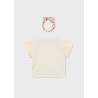 Mayoral Camiseta con coletero estampado niña garbanzo - Imagen 2